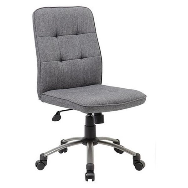 Norstar Norstar B500-BK 25 in. Base GreyTask Chair; Spring Mechanism B330PM-SG